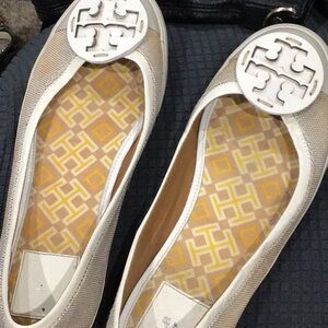 Tory Burch Flats, Bone White